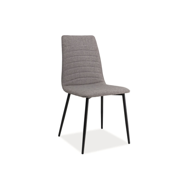 chair Niklas, grey fabric + metal feet