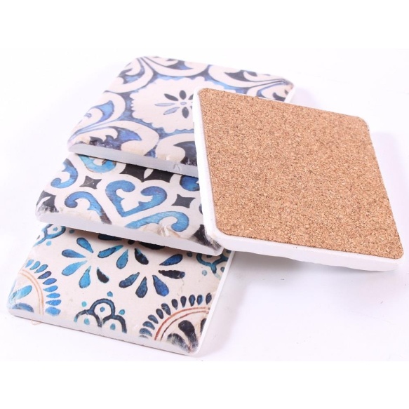 stone coaster, 4 pcs