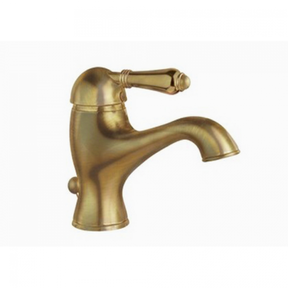 basin mixer with pop-up,raw brass