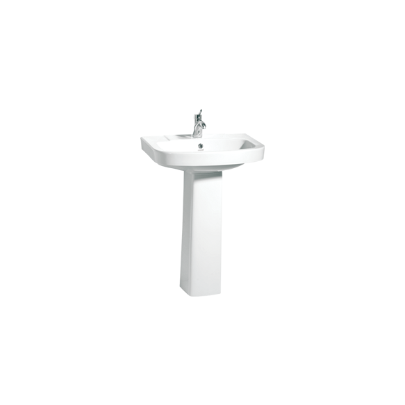 VITROYA 56 CM W.BASIN WITH HOLE WHITE