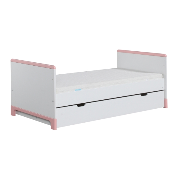 Mini - cot-bed 140x70, white+pink