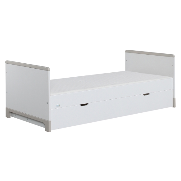 Mini - junior bed 160x70, white+grey