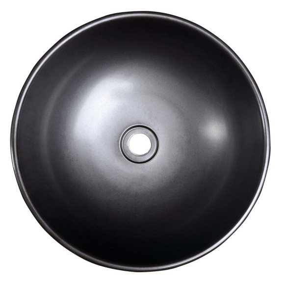 PRIORI ceramic basin black/brown, blue ornament