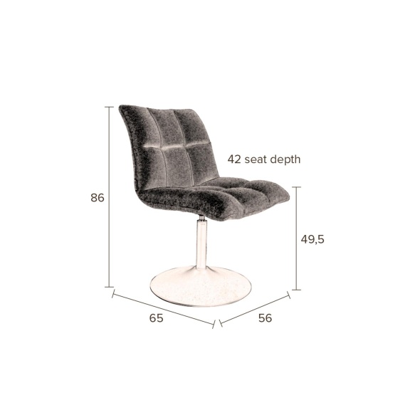 Chair Mini Bar Dark Grey