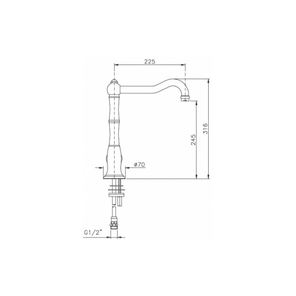 kitchen mixer , raw brass