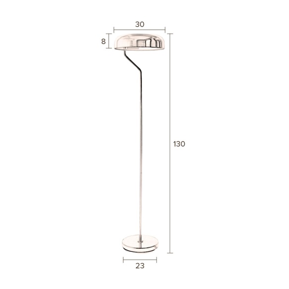 Floor Lamp Eclipse Black