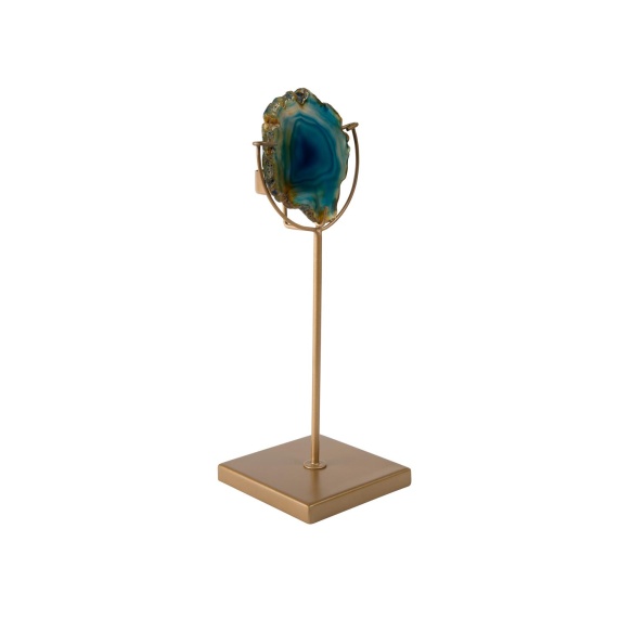 Candle Holder Gem Blue