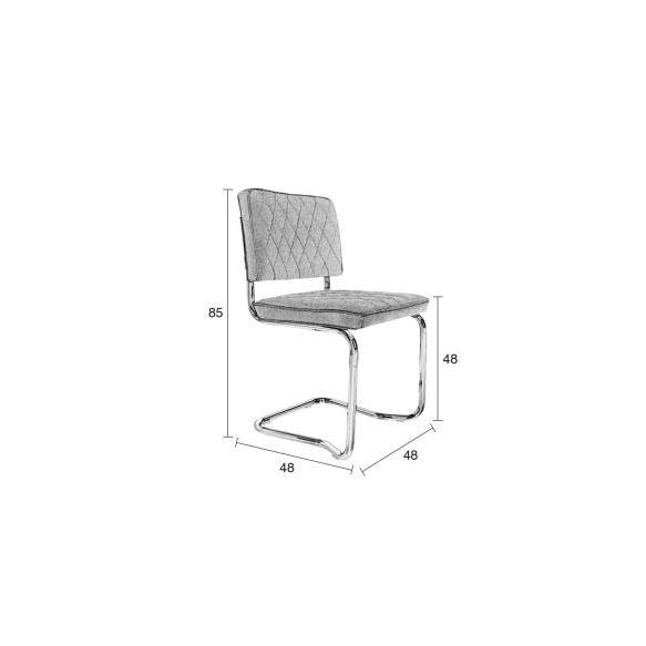 Chair Diamond Kink Pebble Grey