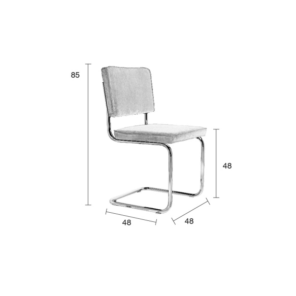 Chair Ridge Rib Black 7A