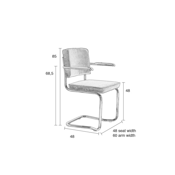 Armchair Ridge Kink Rib Red 21A