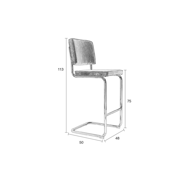 Barstool Ridge Rib Orange 19A