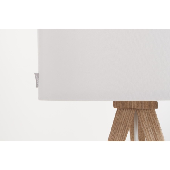 Table Lamp Tripod Wood White