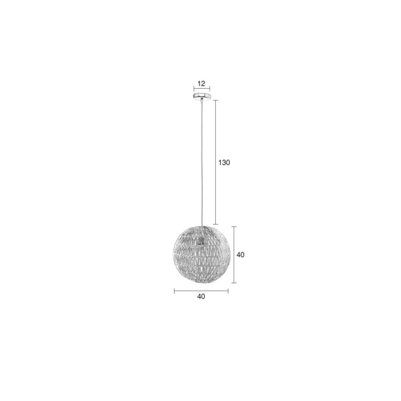 laelamp Cable 40, valge