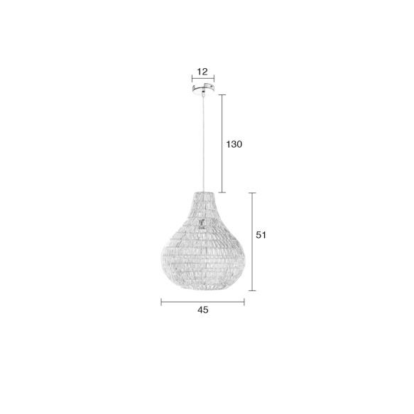 laelamp Cable Drop, valge