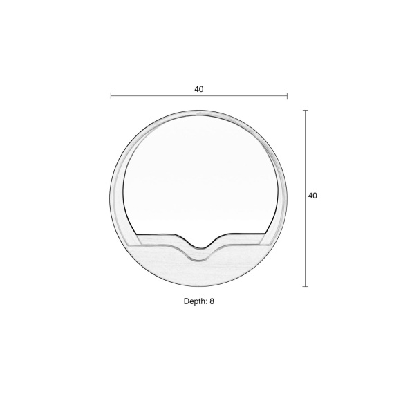 peegel Round Wall 40