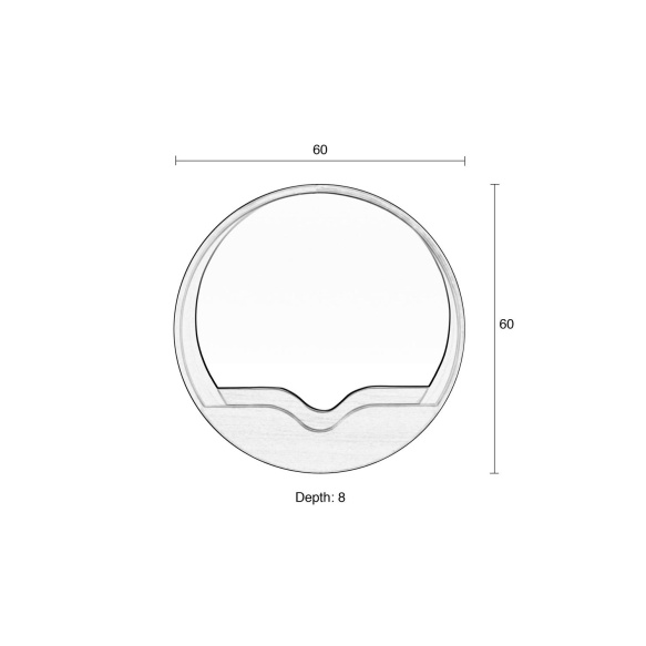 peegel Round Wall 60