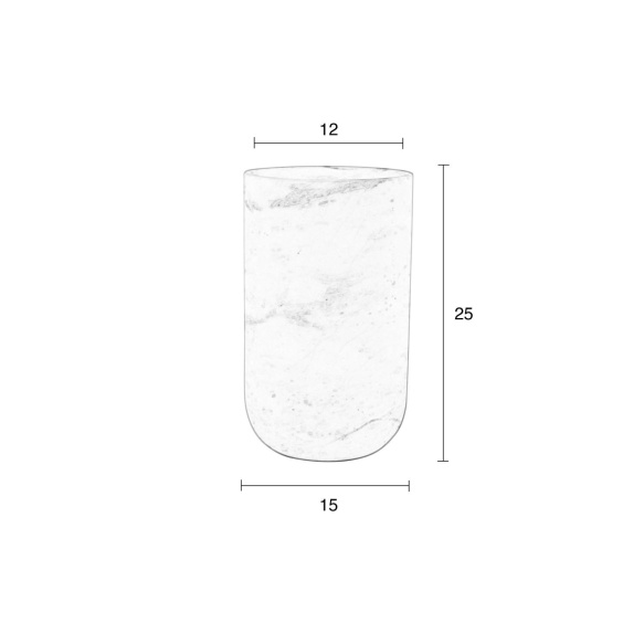 Vase Fajen Marble Black