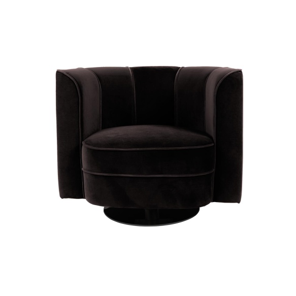 Lounge Chair Flower, black