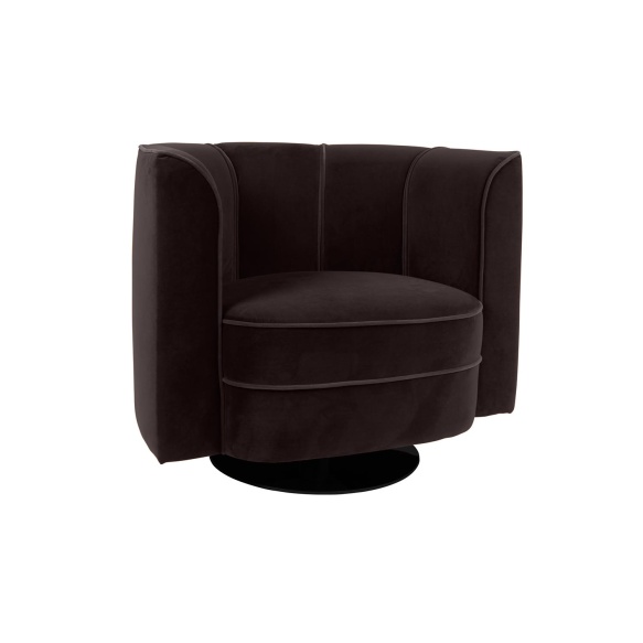 Lounge Chair Flower, black