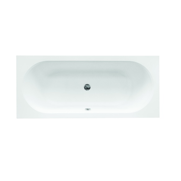 acrylic bath Vita, 180x80 cm, drain in the middle +feet+long side panel