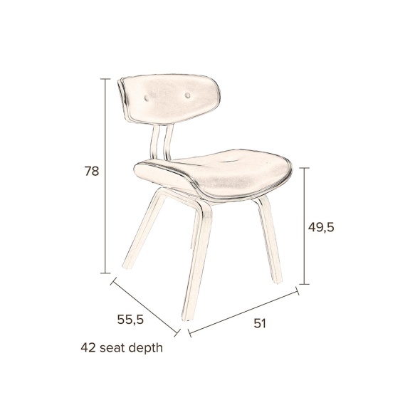 Chair Blackwood Black