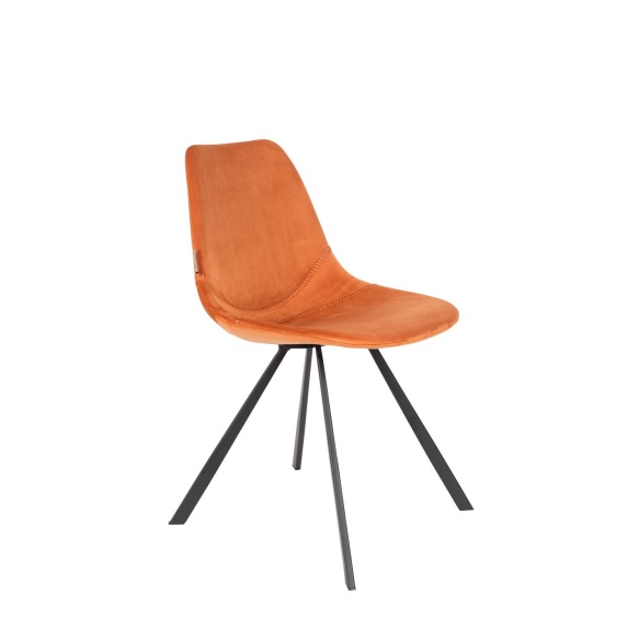 Chair Franky Velvet Orange