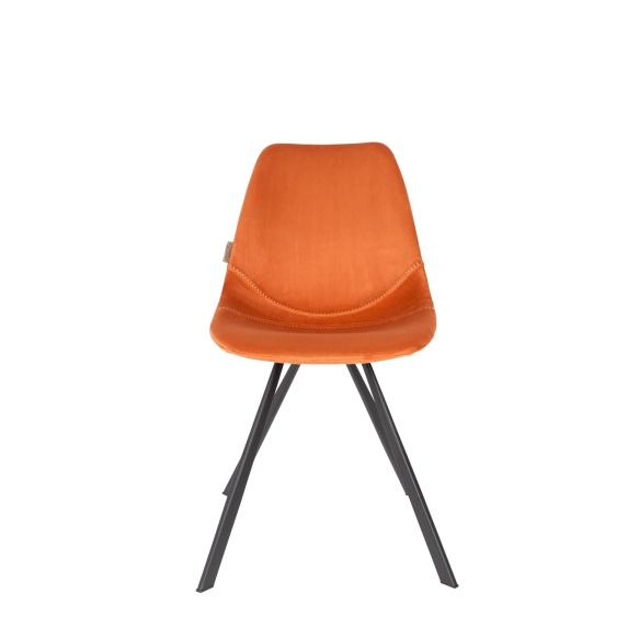 Chair Franky Velvet Orange