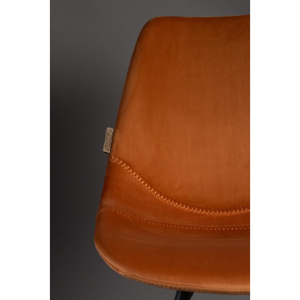 Chair Franky Velvet Orange