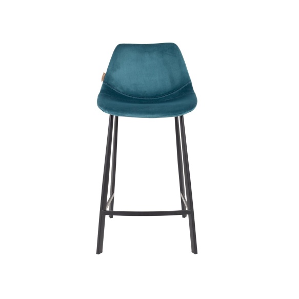 Counter Stool Franky Velvet Petrol