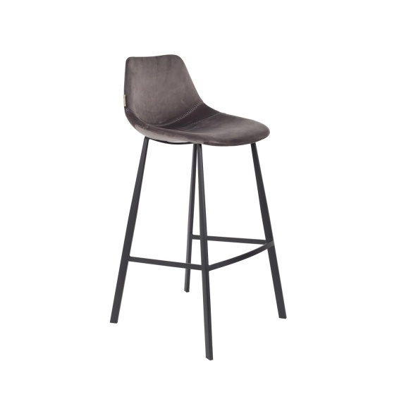 Barstool Franky Velvet Grey