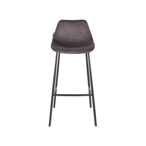 Barstool Franky Velvet Grey