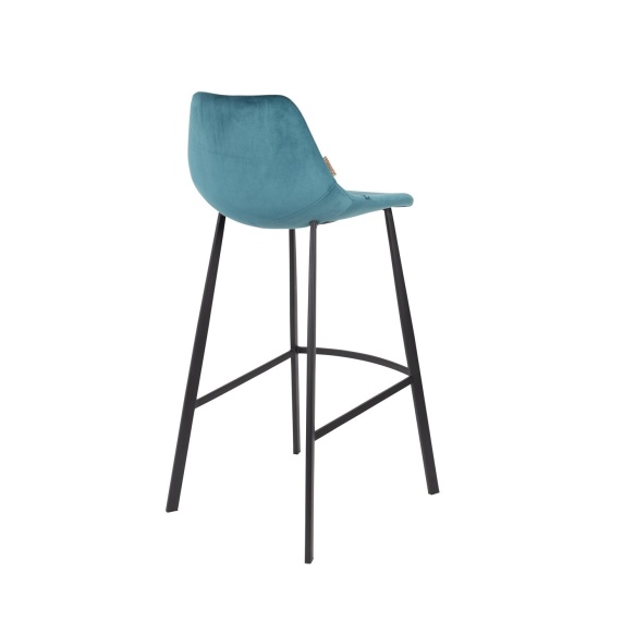 Barstool Franky Velvet Petrol