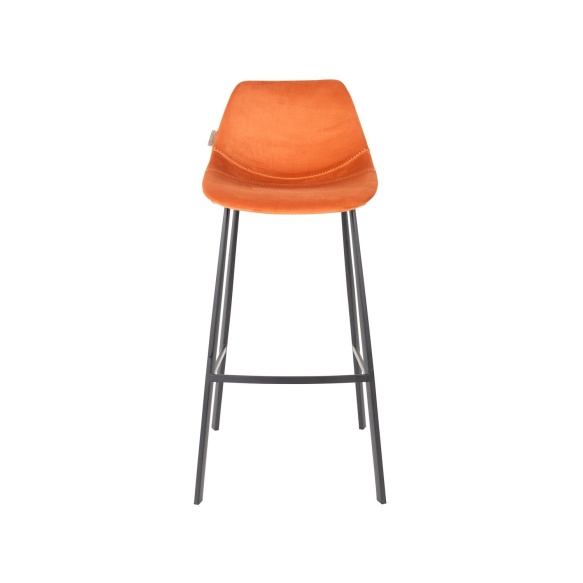 Barstool Franky Velvet Orange