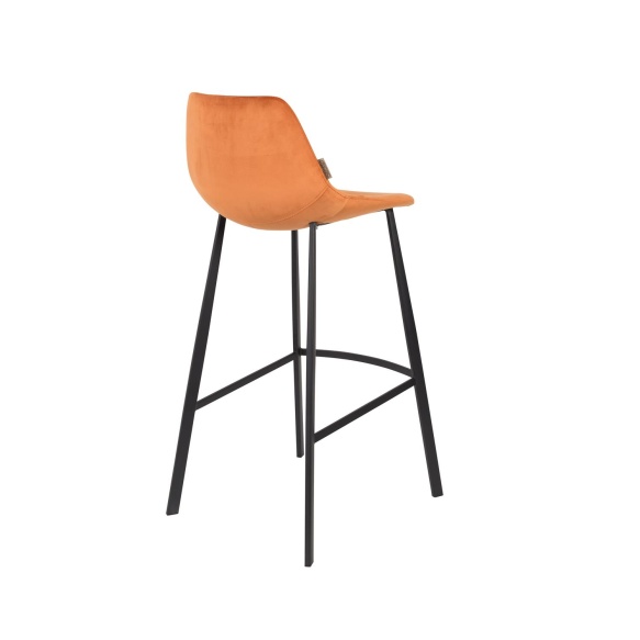 Barstool Franky Velvet Orange