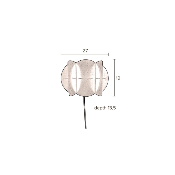 Wall Lamp Corridor Black