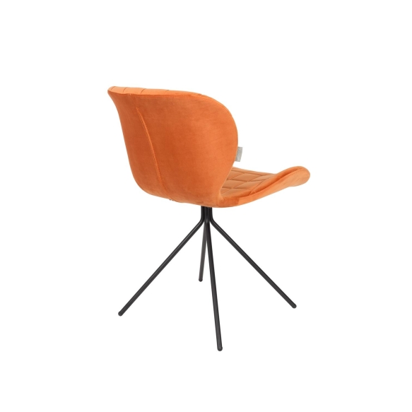Chair Omg Velvet Orange