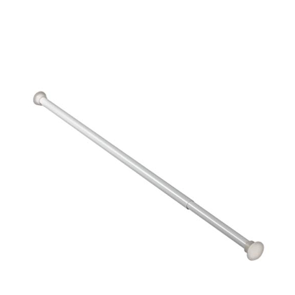 adjustble shower curtain rod, 140-260 cm, white