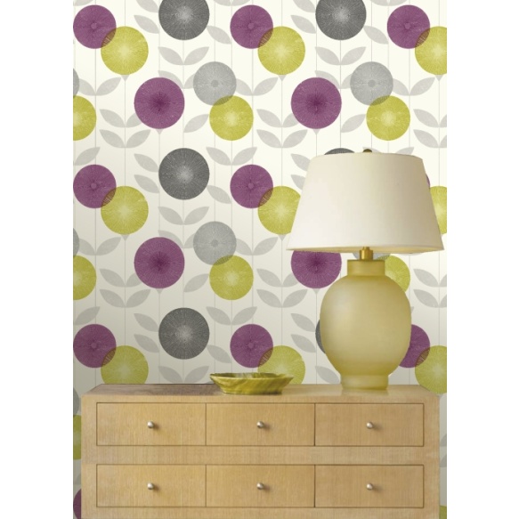 WALLPAPER "MONROE PLUM"