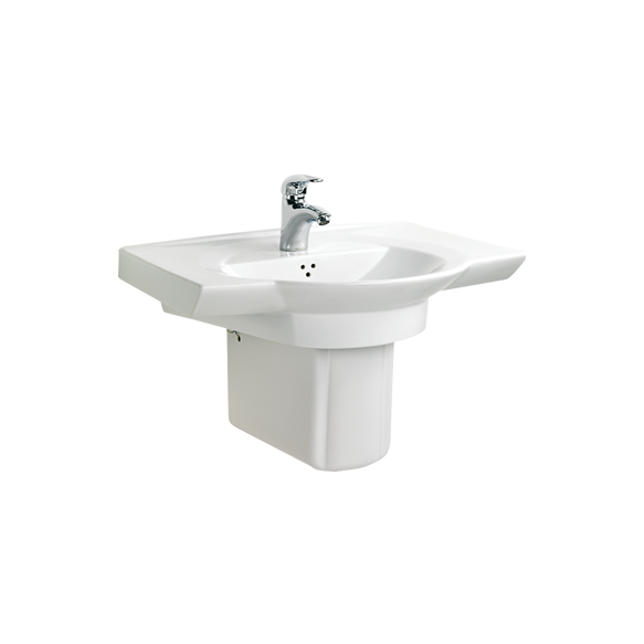 WING 67 CM TOP COUNTER W.BASIN WHITE