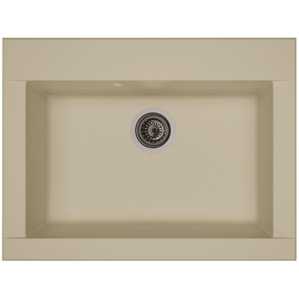 composite kitchen sink Zonda Beige, siphon included