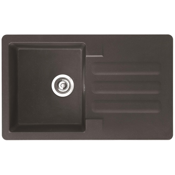 composite kitchen sink Marin Carbon, siphon included