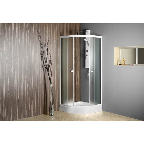 ARLEN Quadrant Shower Enclosure 800x800x1850 mm, glass BRICK