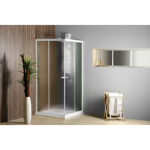 ALAN Square Shower Enclosure, 700x700x1850 mm, glass BRICK