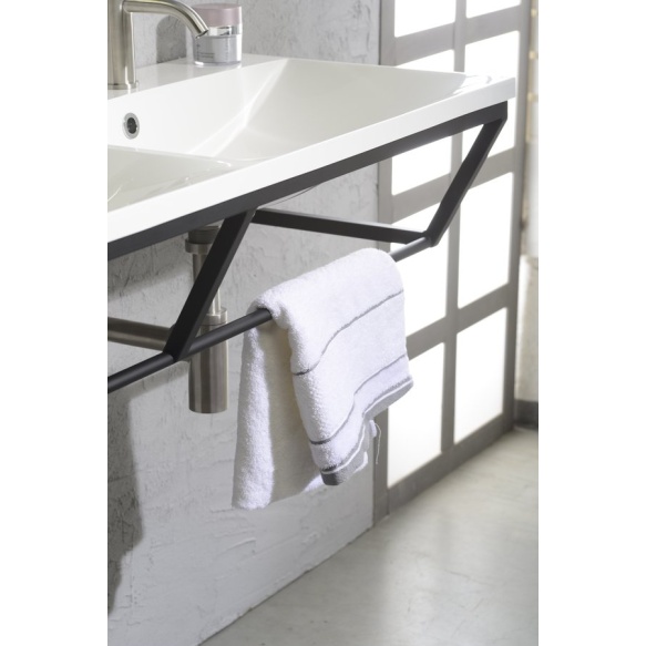 SKA construction under washbasin 900 mm black mat