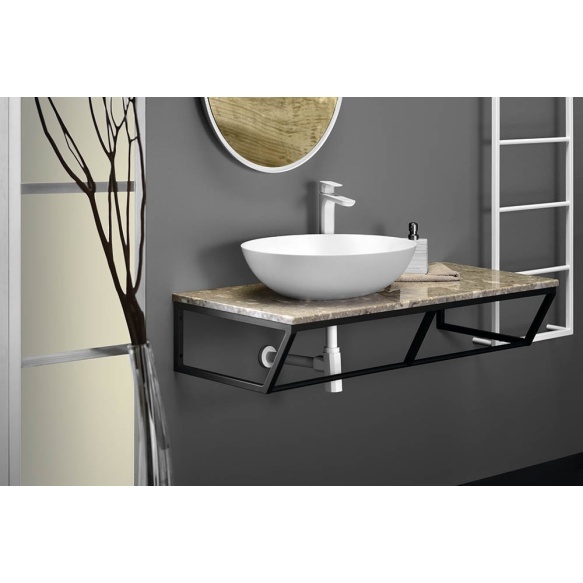 SKA construction under washbasin 1200 mm black mat