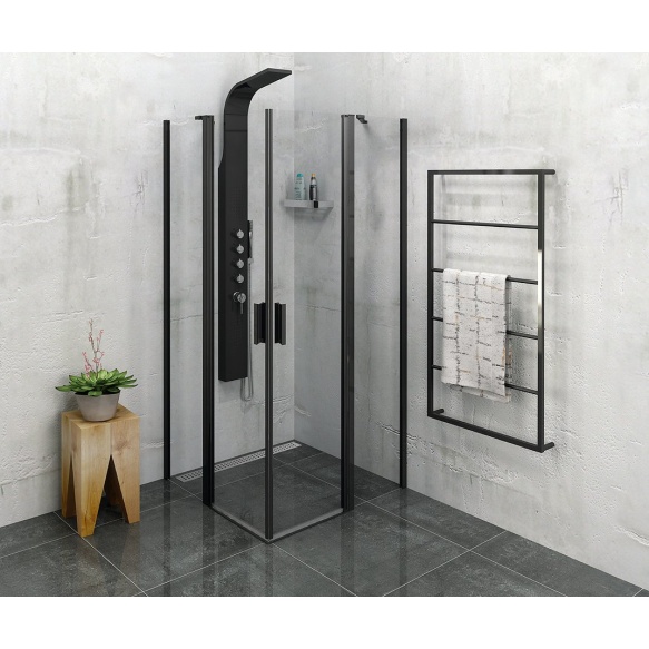 SKA Wall towel holder, 600 mm, black mat