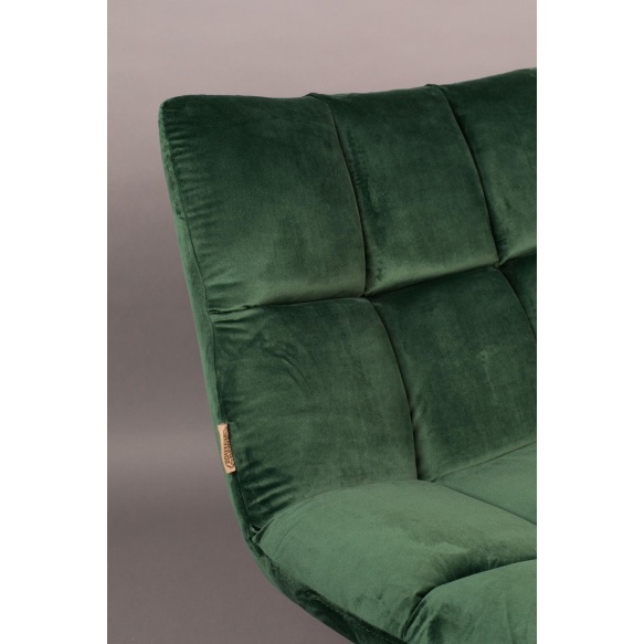 Lounge Chair Bar Velvet Green