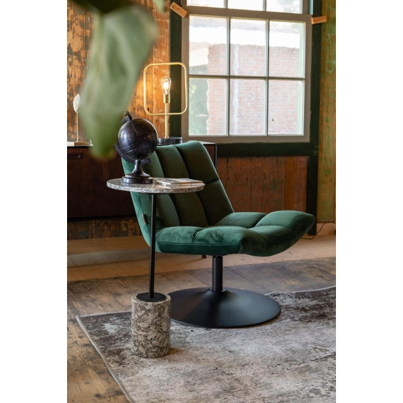 Lounge Chair Bar Velvet Green