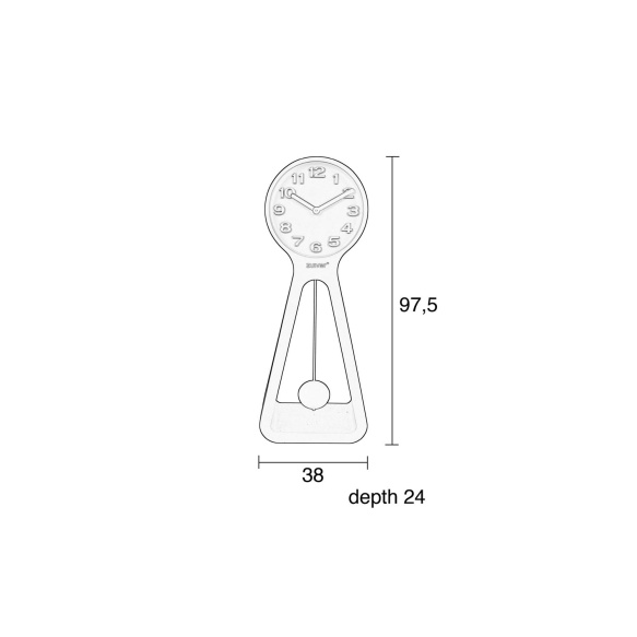 Clock Humongous Black