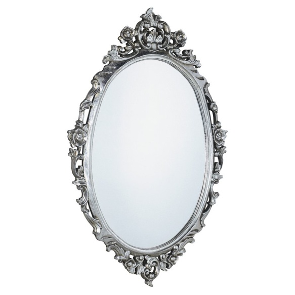 Desna mirror with frame,80x100 cm, Silver Antique